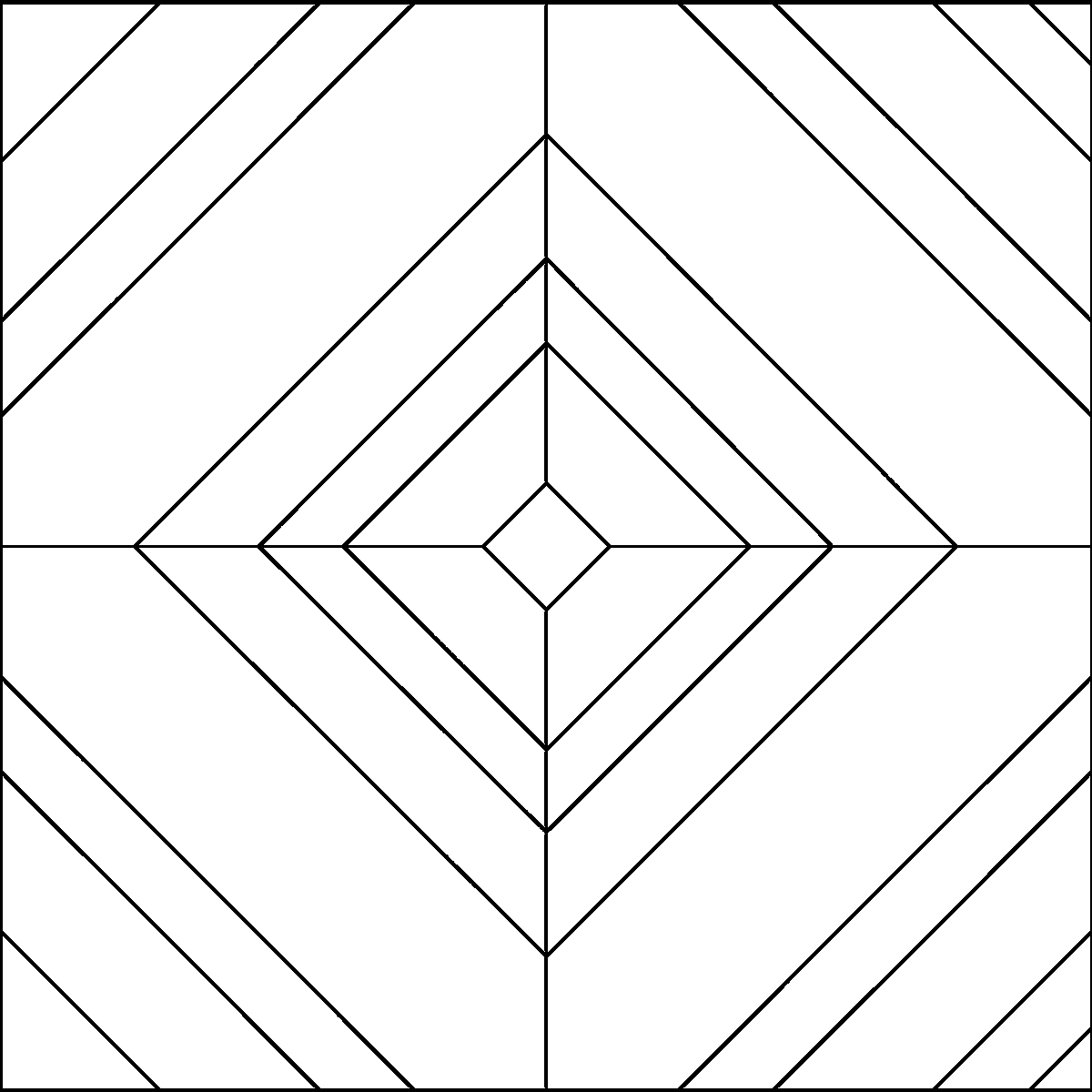 Pattern 163, Dessa's Delight barn quilt pattern thumbnail